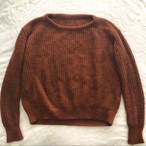 RARE brandy melville burnt orange leia sweater